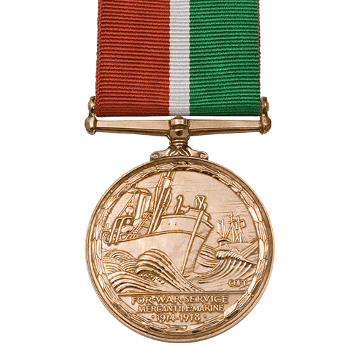 Mercantile Marine War Medal MMWM World War 1 Medal Reverse
