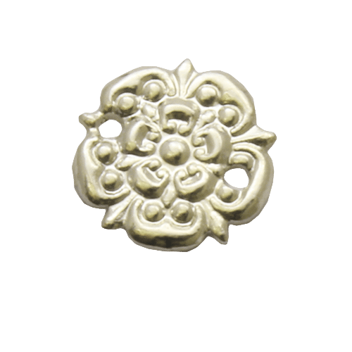 Silver Rosette Medal Emblem