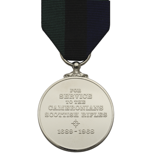 Cameronians (Scottish Rifles) Service Medal Commemorative Reverse
