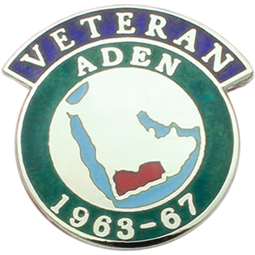 Aden Veterans Badge Enamelled