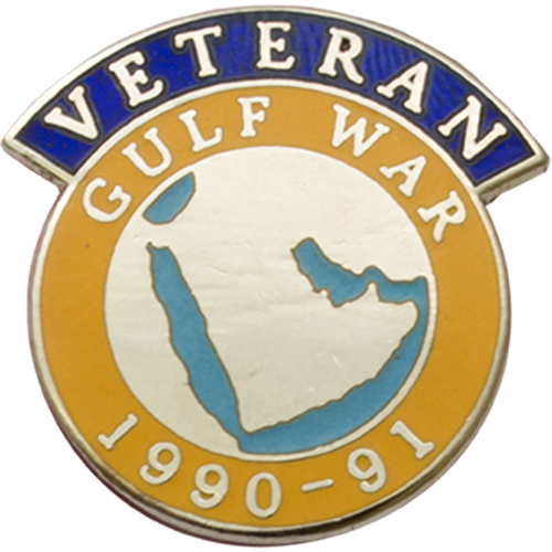 Gulf Veterans Badge Enamelled