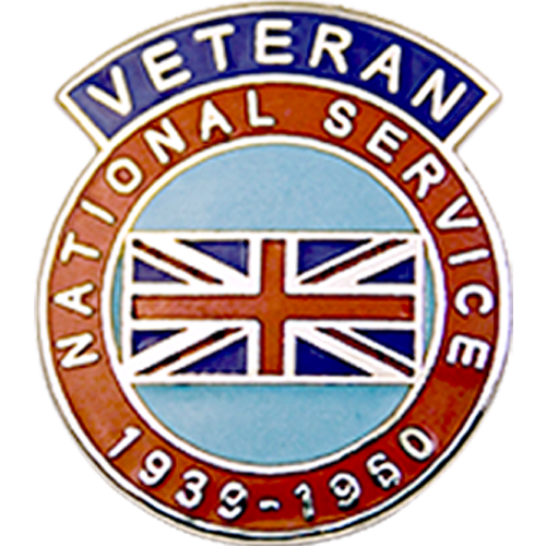 National Service Veterans Badge Enamelled