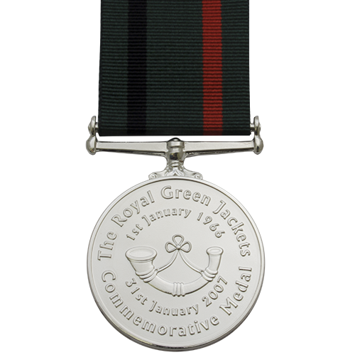 Royal Green Jackets Medal Commemorative Reverse
