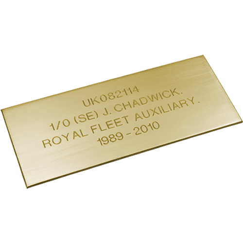 Solid Brass Plaque