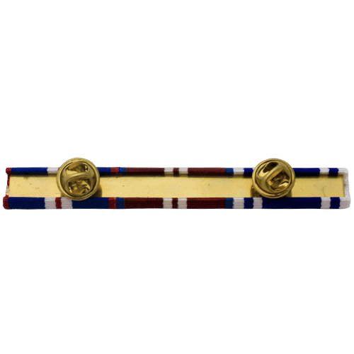 PINNED or STUDDED or SEWN 5 SPACE FULL SIZE MEDAL RIBBON BAR 
