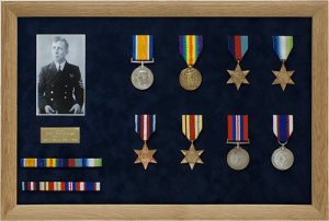 medal display frame slotted ribbons