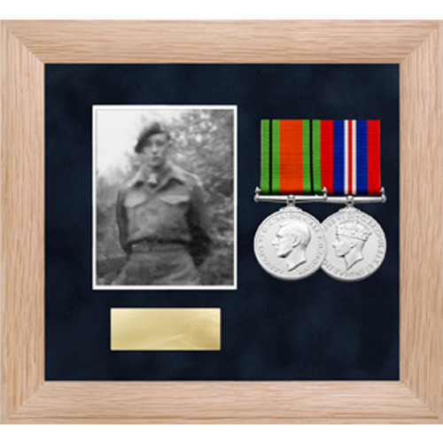 Photo Medal Display Frame for up to 2 Medals-2
