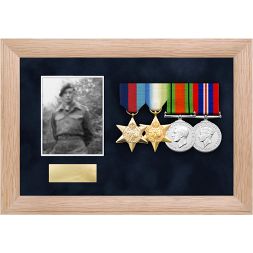 Photo Medal Display Frame for up to 4 Medals-4