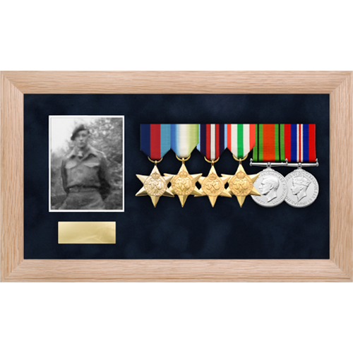 Photo Medal Display Frame for up to 6 Medals-6