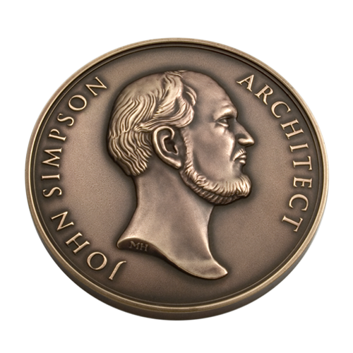 John Simpson Architect Medal Front