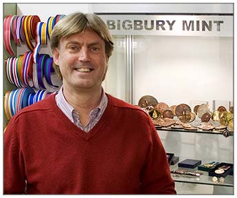 Matthew Holland, Managing Director of Bigbury mint