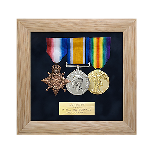 military medal display frame 3 space