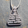 Earth Music silver pendant