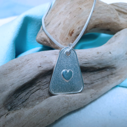 Wonky Heart silver