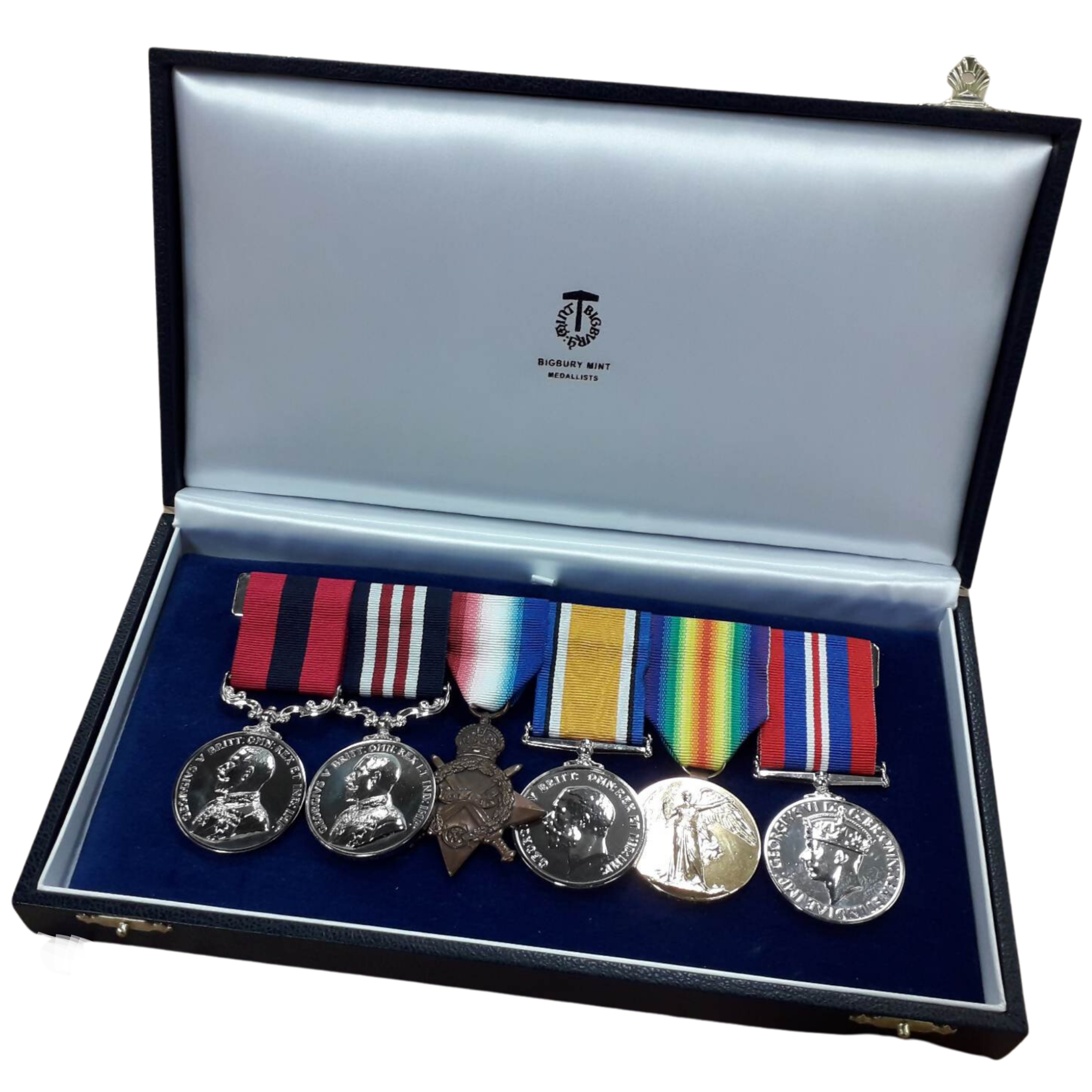 World War 1 (WWI) Medals in Bigbury Mint Medal Storage Box